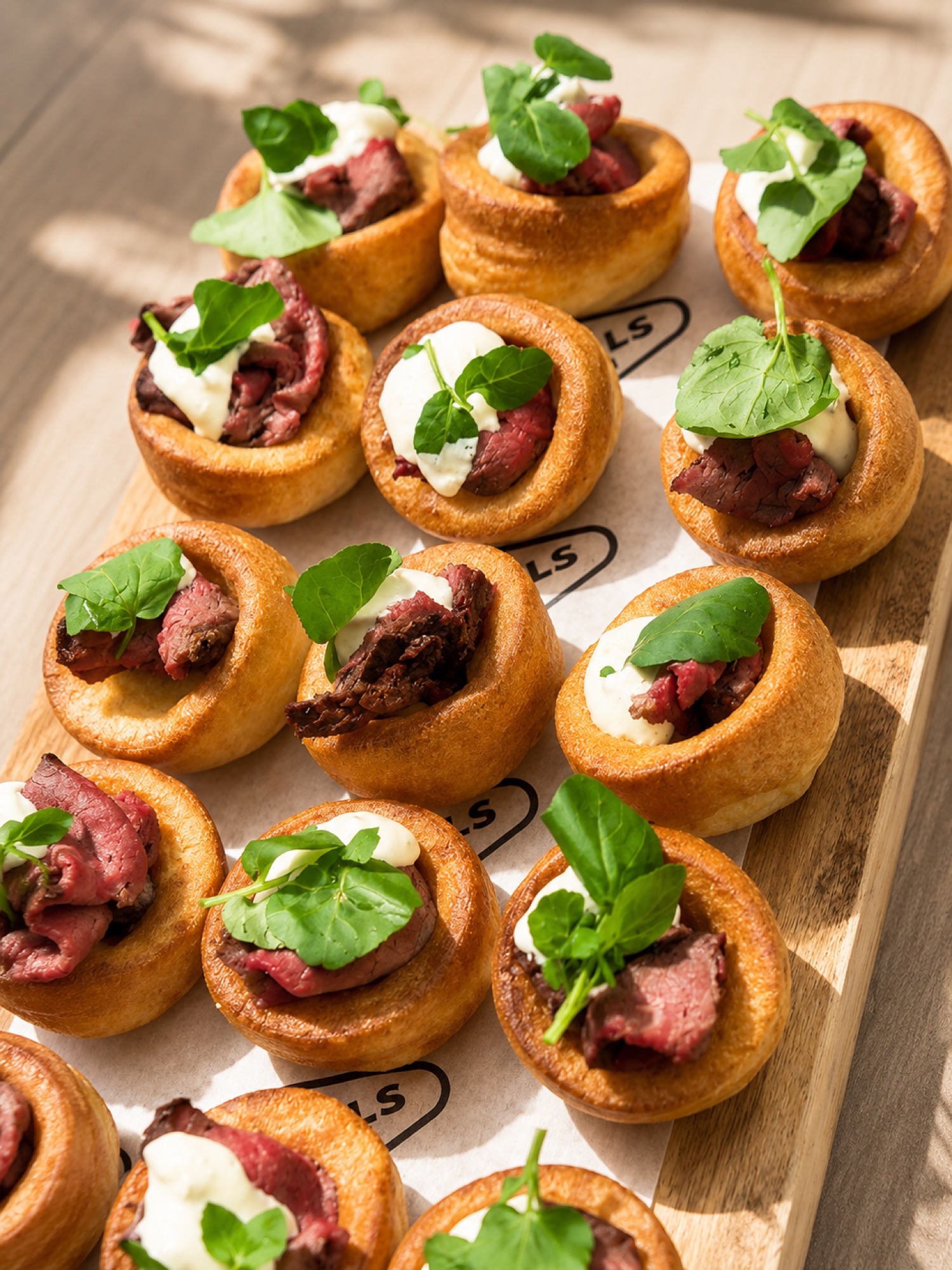 Canapés from the Funnells Kitchen wedding menu